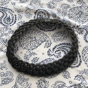 Cool woven necklace!
